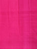 Rani Pink Solid Woven Design Pure Kanchipuram Silk Saree with Contrast Checked Border