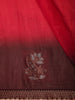 Rani Pink Stone Embellished Design Organza Designer Saree with Contrast Border