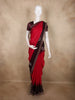 Rani Pink Stone Embellished Design Organza Designer Saree with Contrast Border