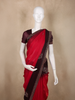 Rani Pink Stone Embellished Design Organza Designer Saree with Contrast Border