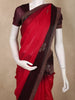 Rani Pink Stone Embellished Design Organza Designer Saree with Contrast Border