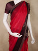 Rani Pink Stone Embellished Design Organza Designer Saree with Contrast Border
