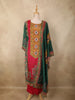 Rani Pink Traditional Motif Printed Design Cotton Straight Cut Salwar Suit with Dupatta