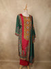 Rani Pink Traditional Motif Printed Design Cotton Straight Cut Salwar Suit with Dupatta
