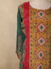 Rani Pink Traditional Motif Printed Design Cotton Straight Cut Salwar Suit with Dupatta
