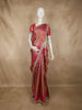 Rani Pink Zari Woven Design Tissue Silk Saree with Designer Border