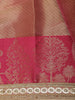 Rani Pink Zari Woven Design Tissue Silk Saree with Designer Border