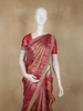 Rani Pink Zari Woven Design Tissue Silk Saree with Designer Border