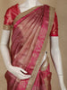 Rani Pink Zari Woven Design Tissue Silk Saree with Designer Border