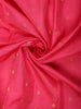 Rani Rose Pink Floral Butta Zari Woven Design Pure Kanchipuram Silk Saree with Zari Border