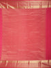 Rani Rose Pink Floral Butta Zari Woven Design Pure Kanchipuram Silk Saree with Zari Border