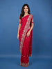 Rani Pink Sequin Design Stone Embellishment Satin Saree