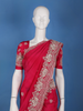 Rani Pink Sequin Design Stone Embellishment Satin Saree - Diadem