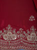 Rani Pink Sequin Design Stone Embellishment Satin Saree - Diadem