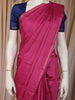 Raspberry Magenta Pink Mini Checks Design Soft Silk Fancy Wear Saree