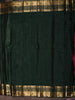Raspberry Pink Floral Butta Zari Woven Design Pure Kanchipuram Silk Saree with Contrast Zari Border