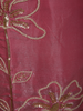 Raspberry Rose Pink Floral Sequins and Beads Embroidered Design Organza Salwar Suit