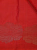 Red-Orange Floral Design Pure Kanchipuram Silk Saree