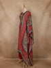 Red Ajrakh Printed Crepe Salwar Suit with Dupatta