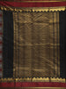 Red And White Checked Design Pure Kanchipuram Silk Saree