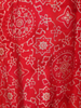 Red Bandhani Printed Cotton Kids Salwar Suit with Dupatta