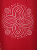 Red Bandhani Printed Cotton Salwar Suit with Dupatta