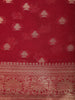 Red Butta Design Chiffon Saree