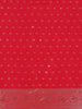 Red Butta Design Semi Banarasi Saree