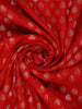 Red Butta Design Semi Banarasi Saree