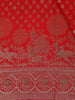 Red Butta Design Semi Banarasi Saree