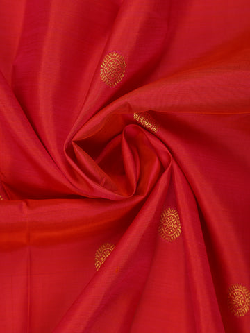 Red Butta Designed Silk Saree - Diadem