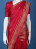 Red Butta Motif Woven Pure Kanchipuram Silk Saree