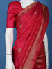 Red Butta Motif Woven Pure Kanchipuram Silk Saree