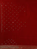 Red Butta Woven Banarasi Silk Saree