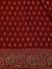 Red Butta Woven Banarasi Silk Saree