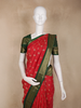 Red Butta Woven Design Art Silk Fancy Wear Saree with Contrast Border
