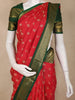 Red Butta Woven Design Art Silk Fancy Wear Saree with Contrast Border