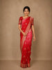 Red Butta Woven Design Banarasi Silk Saree