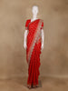 Red Butta Woven Design Banarasi Silk Saree