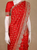 Red Butta Woven Design Banarasi Silk Saree
