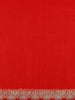 Red Butta Woven Design Banarasi Silk Saree