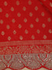 Red Butta Woven Design Banarasi Silk Saree