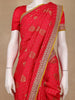 Red Butta Woven Design Banarasi Silk Saree