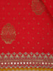 Red Butta Woven Design Banarasi Silk Saree
