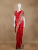 Red Butta Woven Design Banarasi Silk Saree