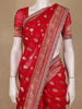 Red Butta Woven Design Banarasi Silk Saree