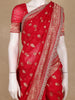 Red Butta Woven Design Banarasi Silk Saree