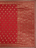 Red Butta Woven Design Banarasi Silk Saree