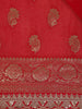 Red Butta Woven Design Banarasi Silk Saree