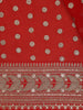 Red Butta Woven Design Banarasi Silk Saree